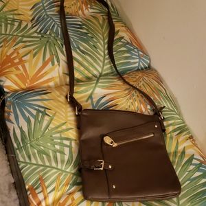 Brown cross shoulder bag